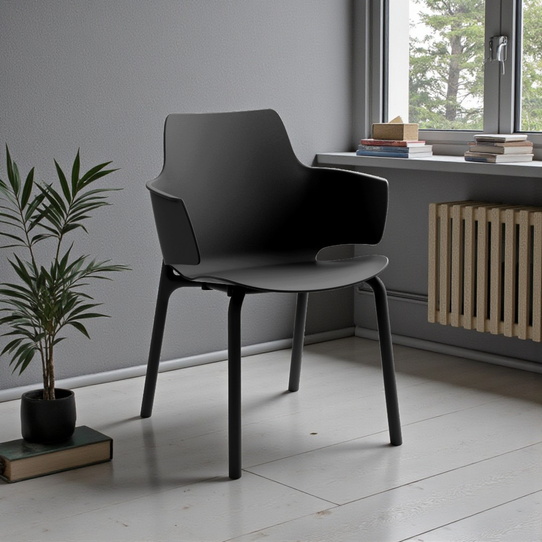 FY-880A'' AURA Chair, Black Finish