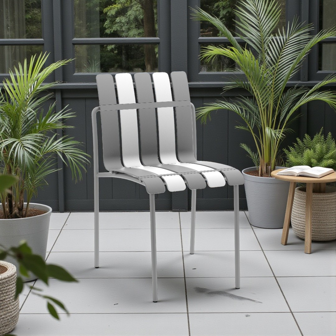 FY-860'' AURA Chair, Neutral Grey & Snowflak Finish