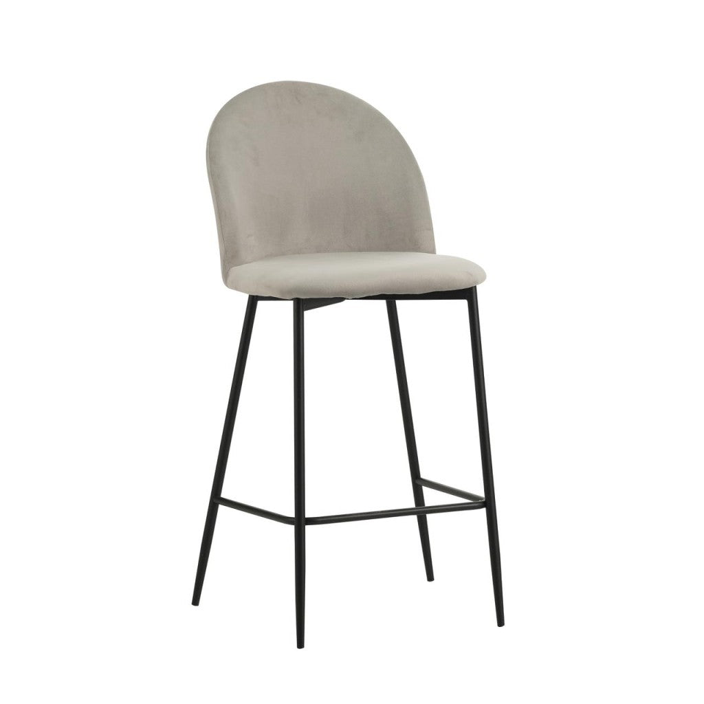 Modern Velvet Bar Chair H80 - JassourCo.