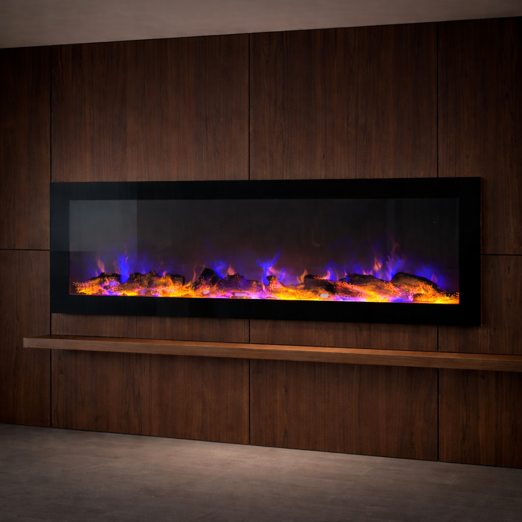 BEF50BM02'' Without Heat Electric Fireplace, 127x32cm