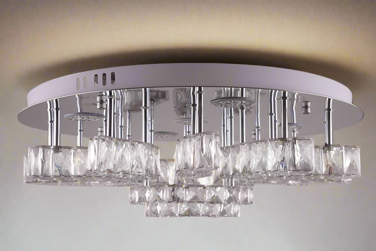 88175-600'' Led Ceiling Light, Chrome Finish - JassourCo.