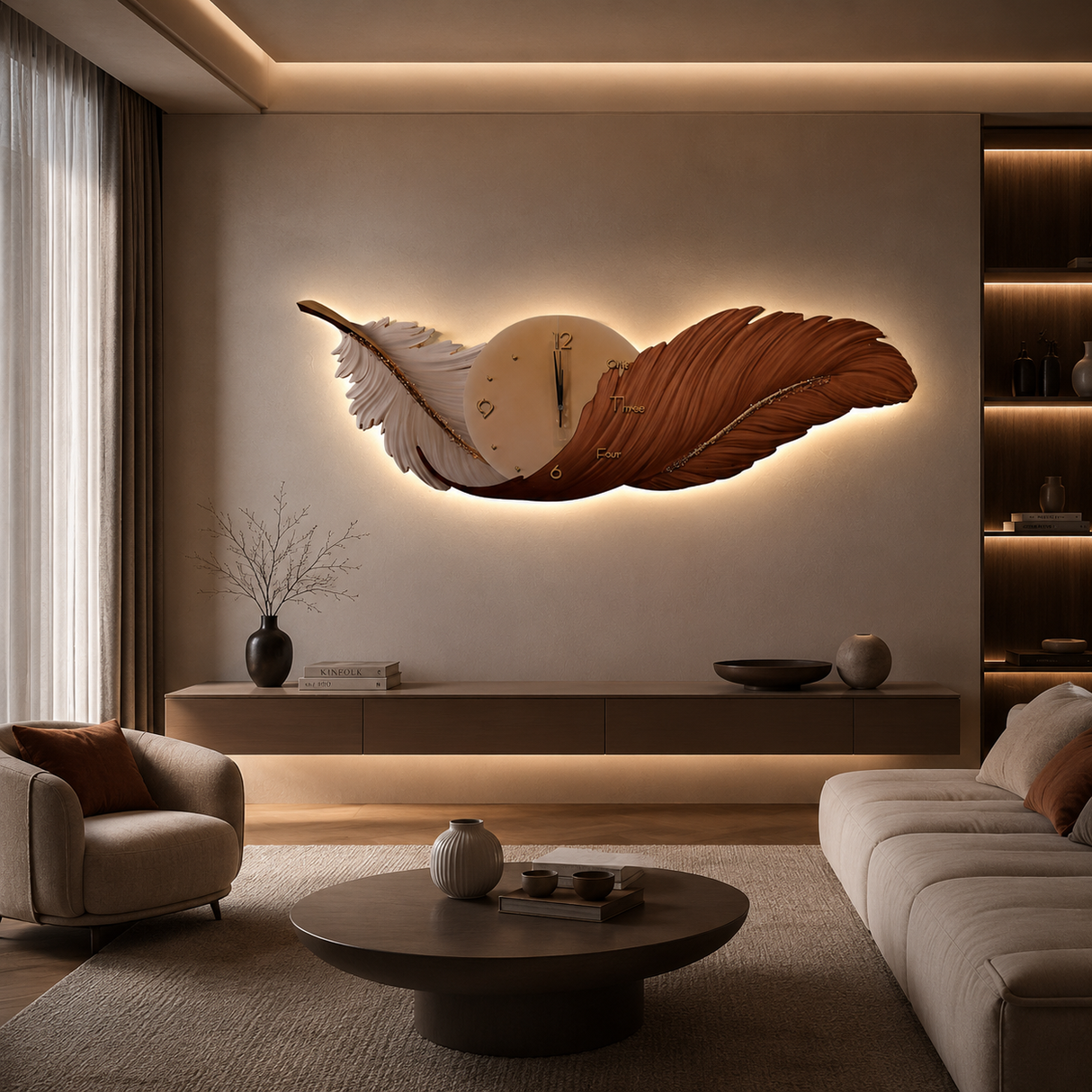 JW-001''LED Wall Clock