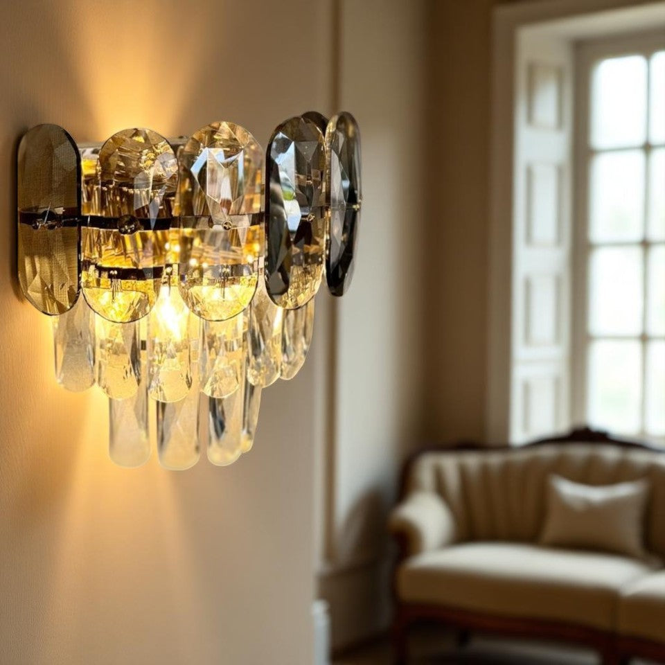 8797/2'' 2 Light Wall Fixture, Gold Finish - JassourCo.