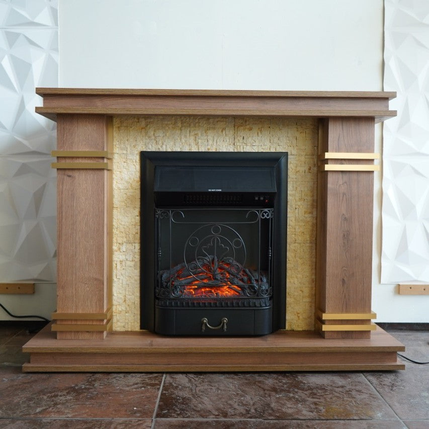 Electric fireplace with wood stand /A-3 - JassourCo.