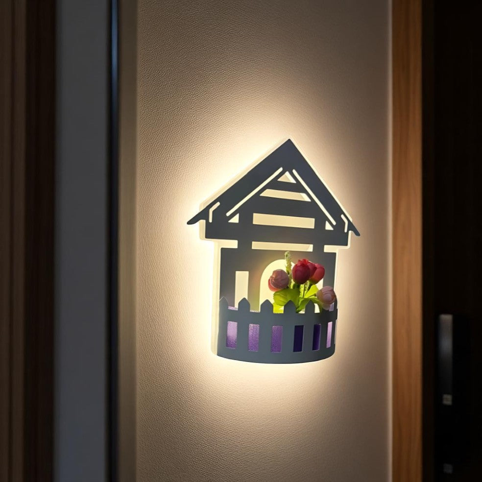 6260 Led Wall Light, White Finish - JassourCo.