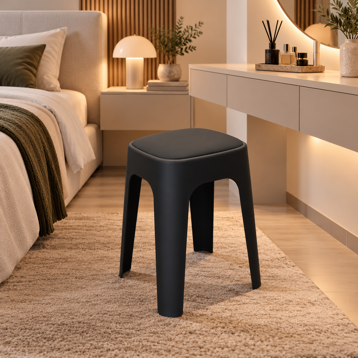 DZ-950 Modern Black Stool 48*32cm