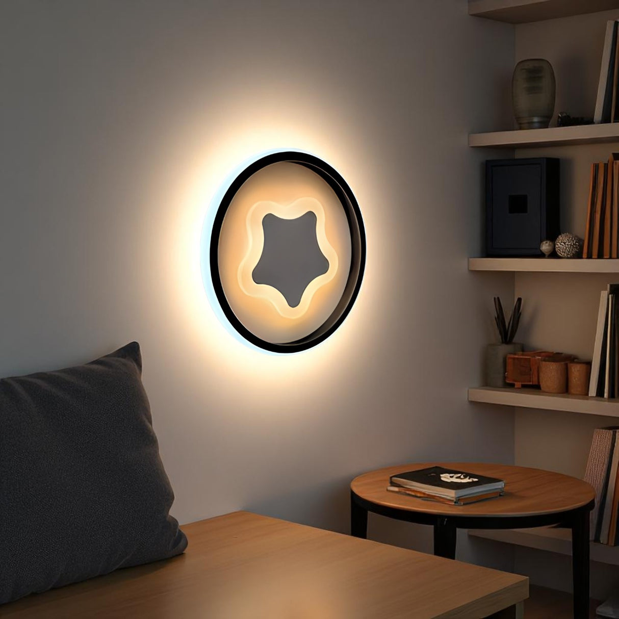 6929 Led Wall Light, White Finish - JassourCo.