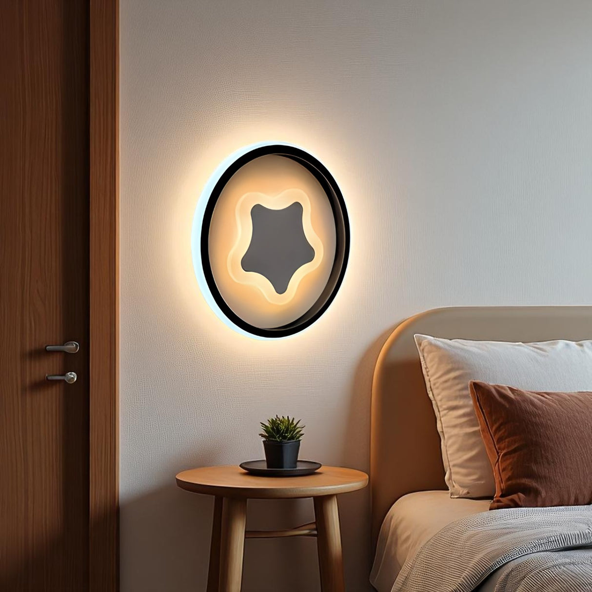 6929 Led Wall Light, White Finish - JassourCo.