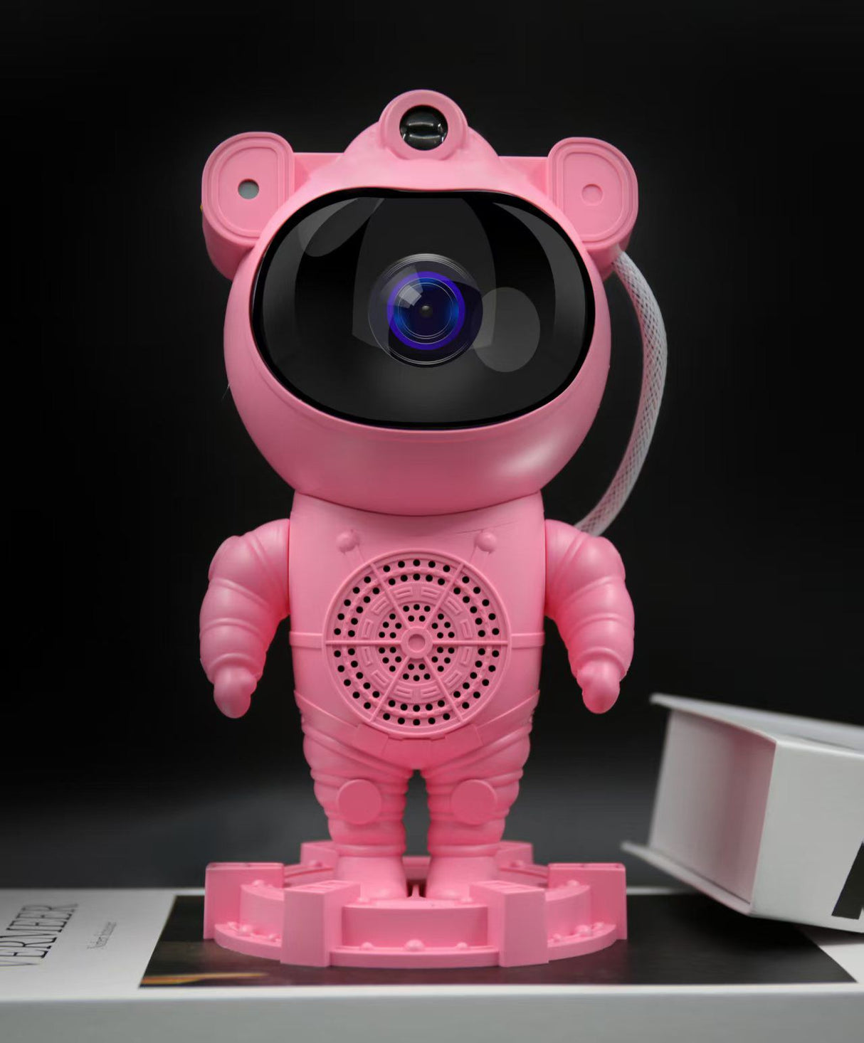 X2507'' Astronaut Galaxy Projector, Pink Finish