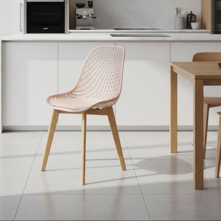 GC-97 Plastic Chair Set, Pink Finish - JassourCo.