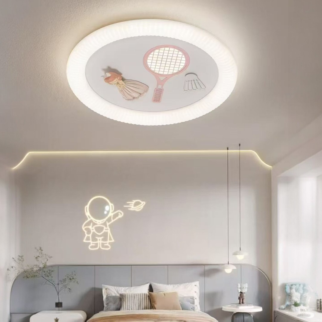 858-2'' Kids Led Ceiling Light, White Finish