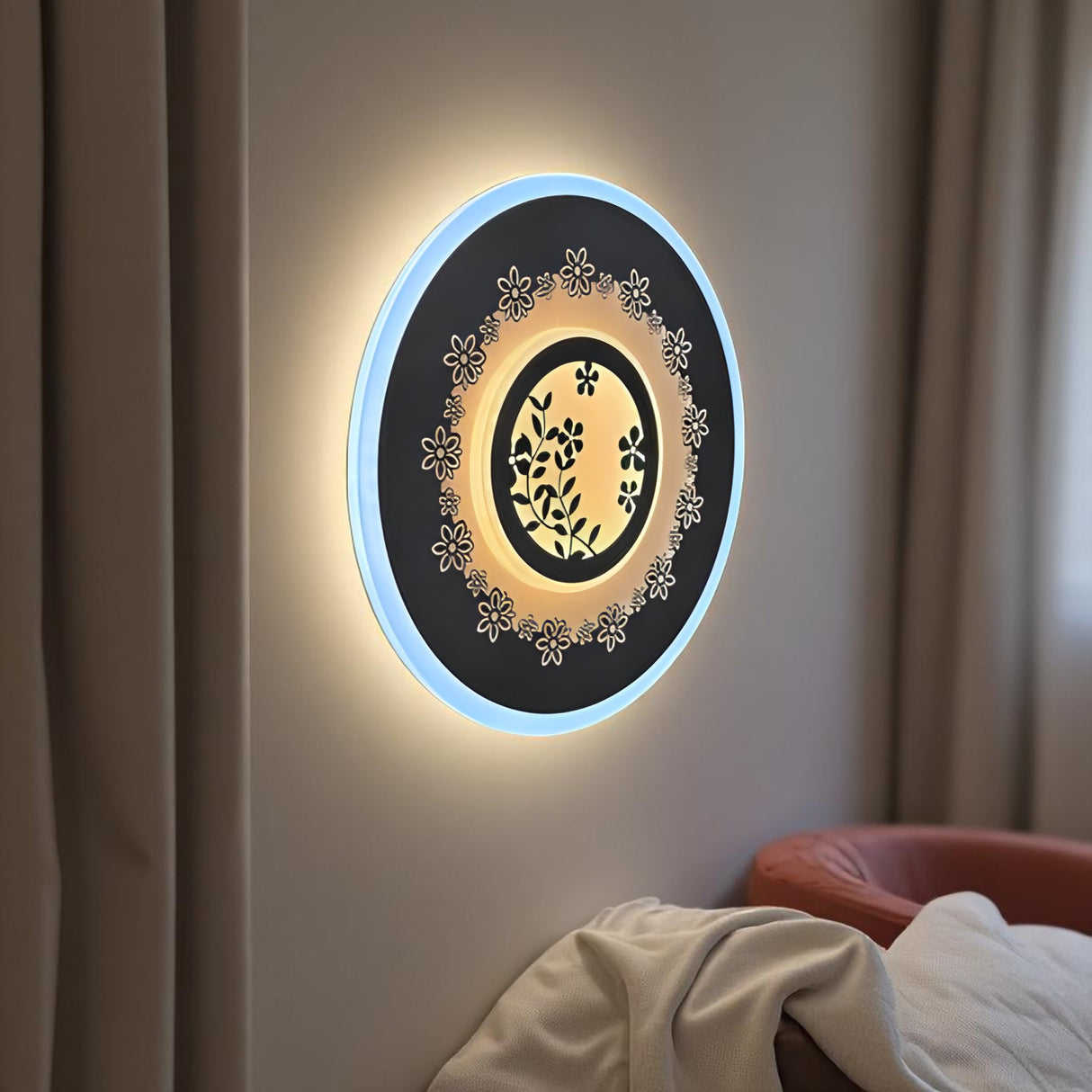 7006 Led Wall Light, White Finish - JassourCo.