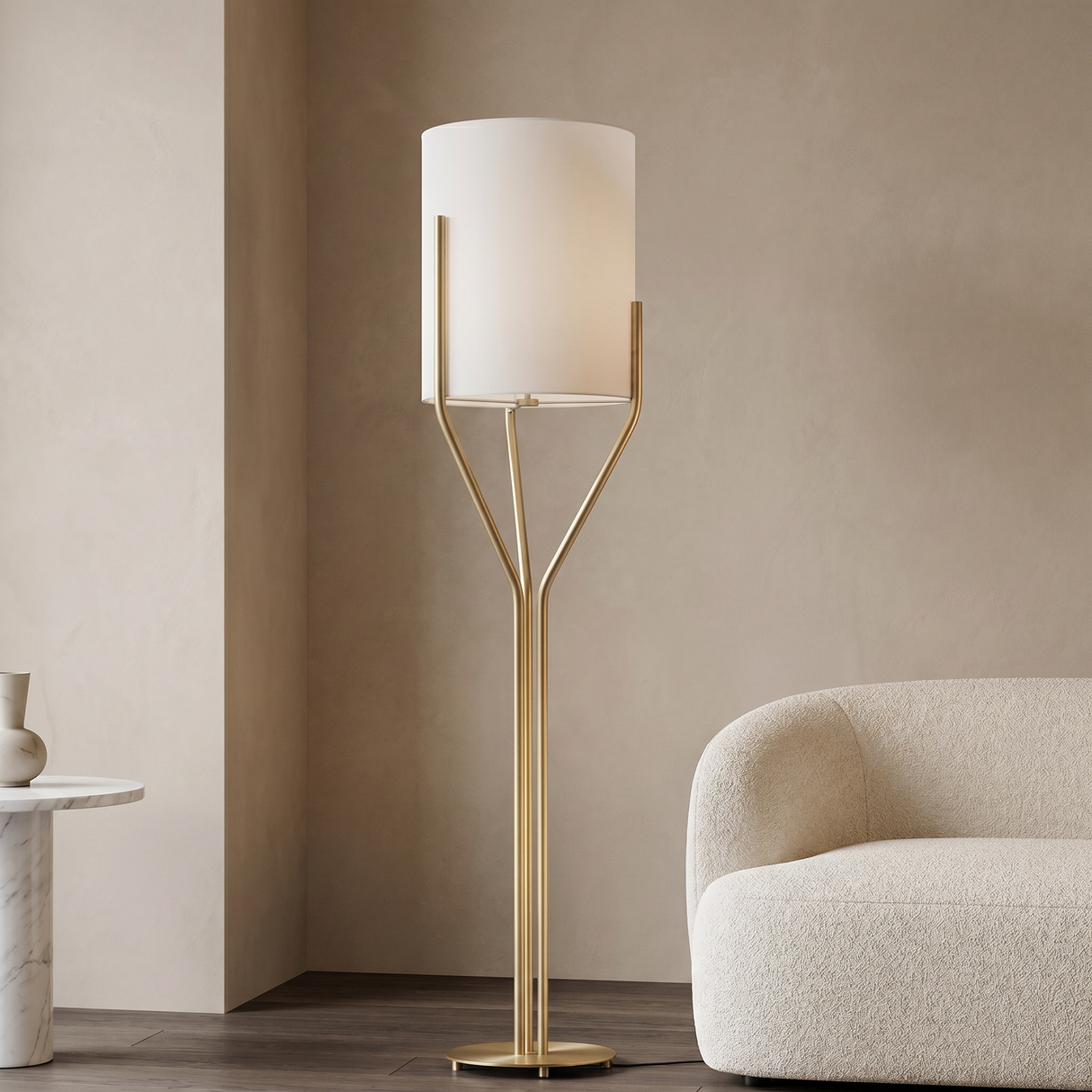 ML-9010L'' Floor Lamp, Gold Finish,160x30cm