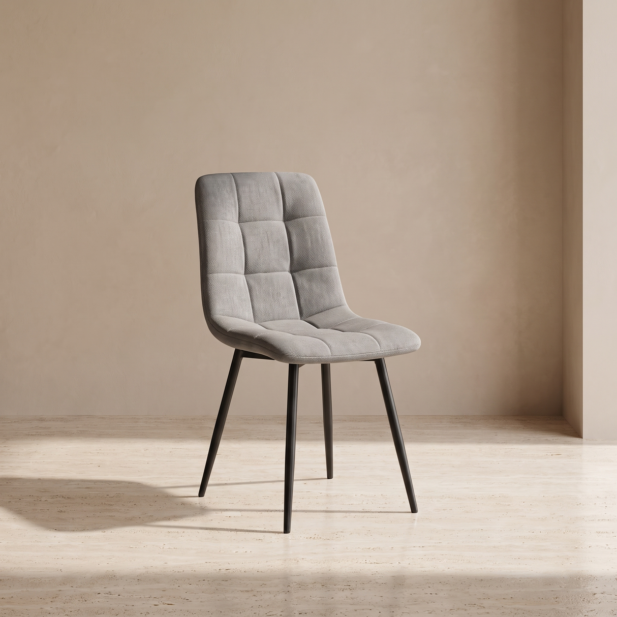 GC-65 PU Leather Cover Chair, Dark grey Finish