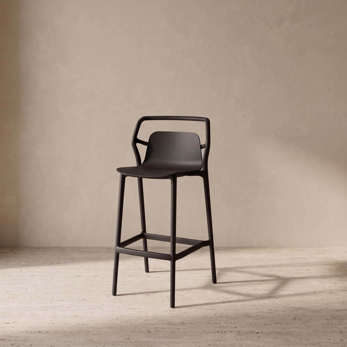 FY-810D'' AURA Bar Chair, Black Finish