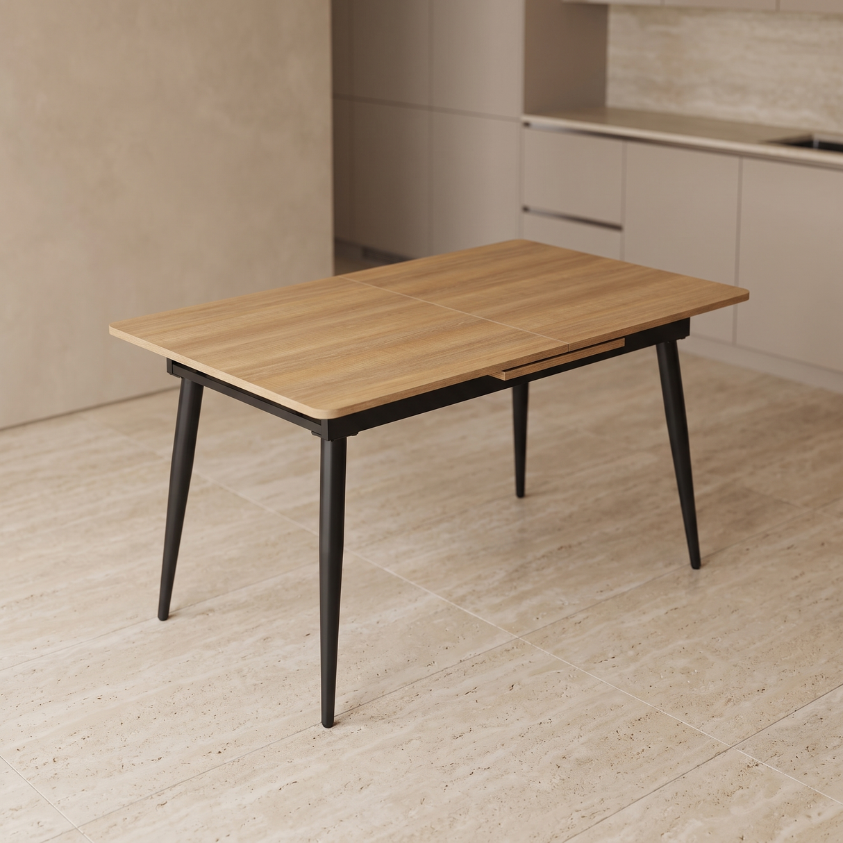 DTOG2503'' Extendable Dining Table, 120x80cm to 155x80cm