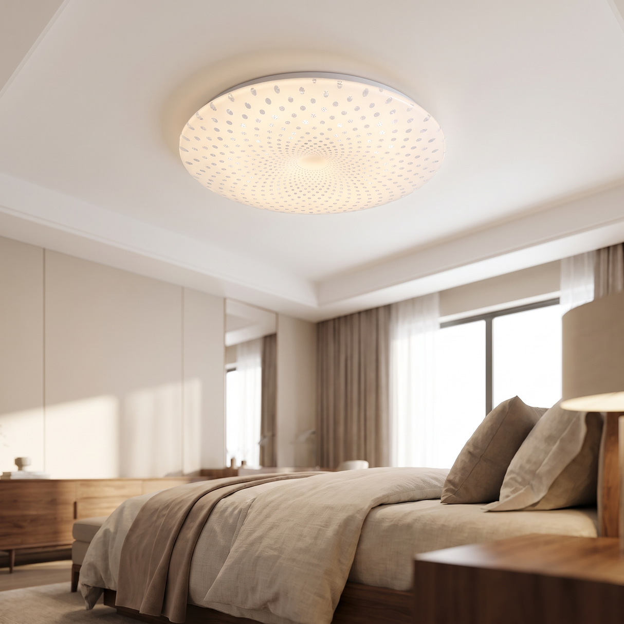XS-715/450'' Led Ceiling Light, White Finish