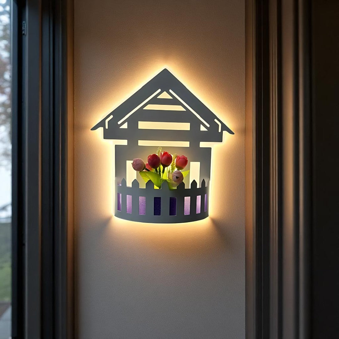 6260 Led Wall Light, White Finish - JassourCo.