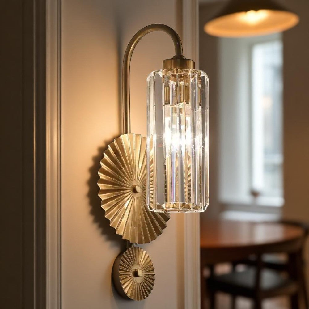 3184/2'' 2 Light Wall Fixture, Gold Finish - JassourCo.