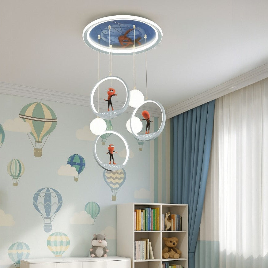 Spiderman Themed Kids Pendant Light