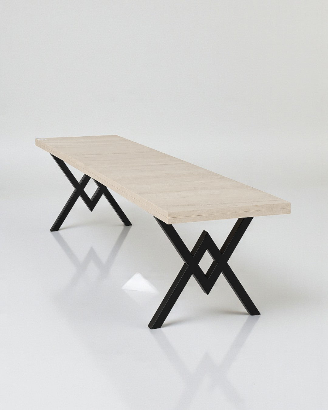 Bench, Beige Finish 160x43cm