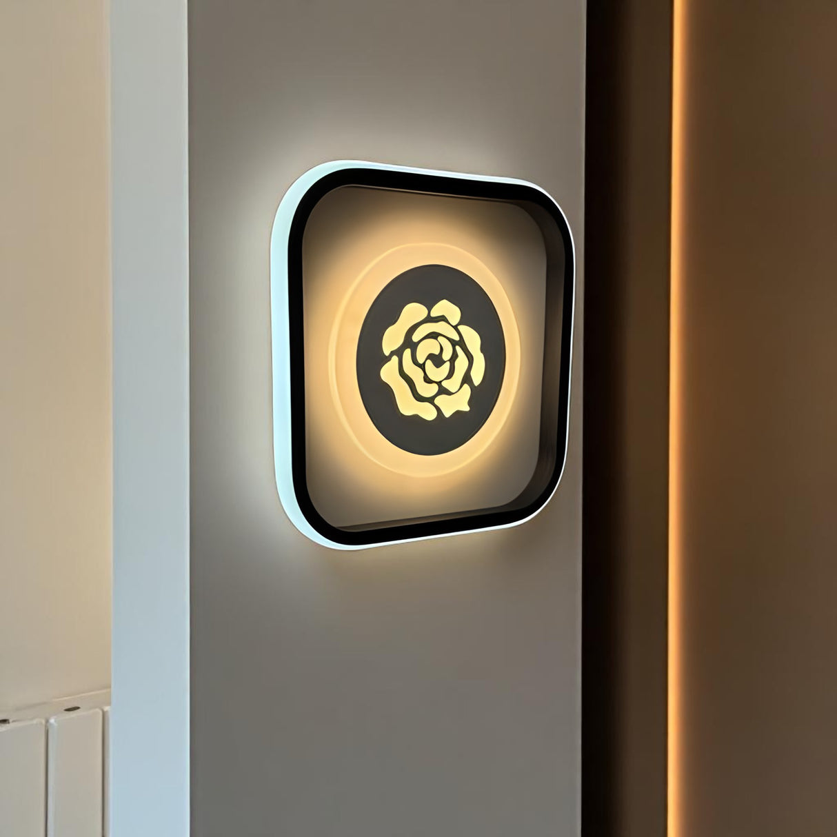 6931 Led Wall Light, White Finish - JassourCo.