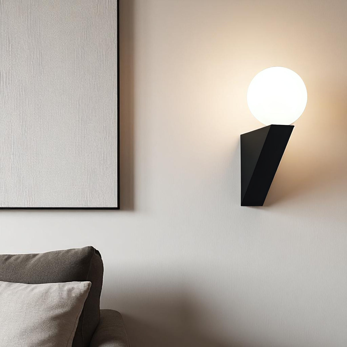 B834 LED Wall Light, Black Finish - JassourCo.