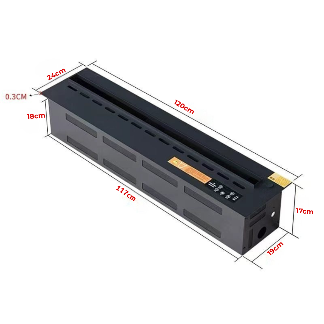 YK-305'' Smart Water Vapor Fireplace-Built in Electric Smokless Fire