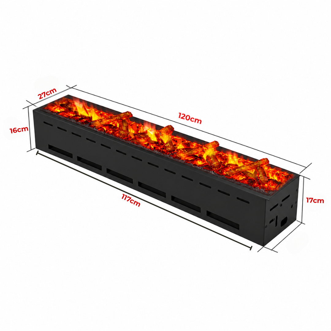 S-305'' Smart Water Vapor Fireplace-Built in Electric Smokless Fire