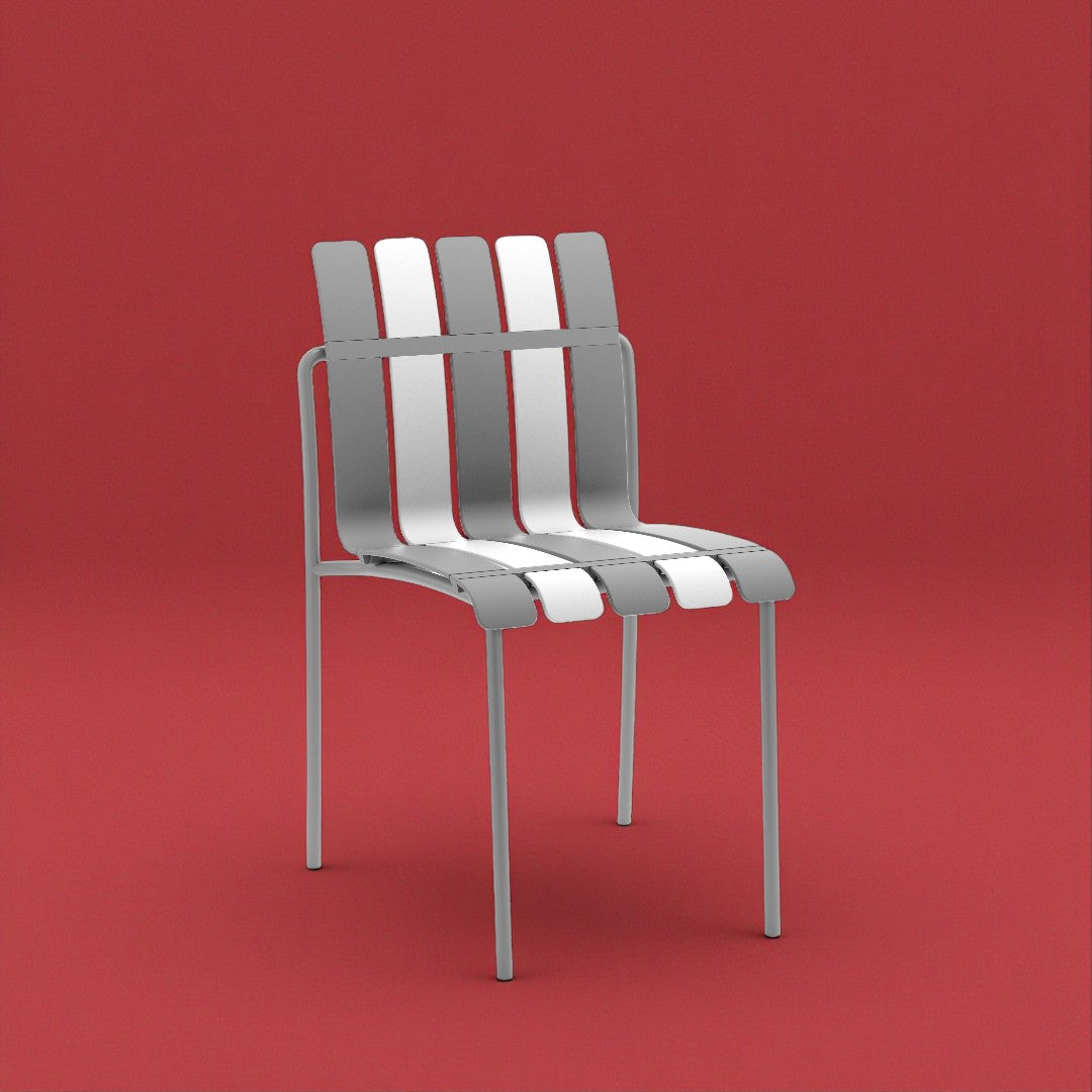 FY-860'' AURA Chair, Neutral Grey & Snowflak Finish