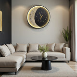 6221'' Moonlight LED Clock, Black Finish