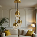 CD4162-3''3 Light Pendant Fixture, Gold Finish