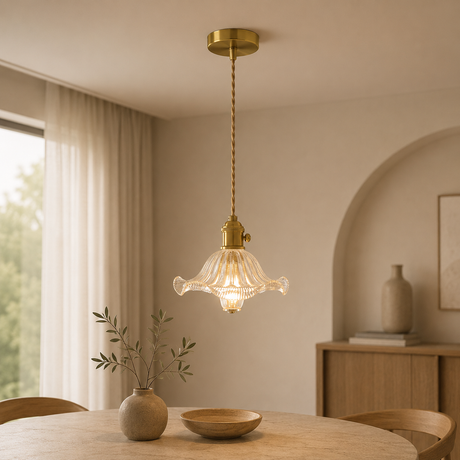 X-246 1 Light Pendant Fixture, Gold Finish - JassourCo.
