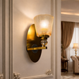 B9225-10'' 1 Light Fixture, Gold Finish - JassourCo.