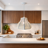 X005-WH'' Pendant Light, White Finish - JassourCo.