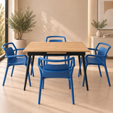 DTOG2503'' Extendable Beige Dining Table, 120x80cm to 155x80cm