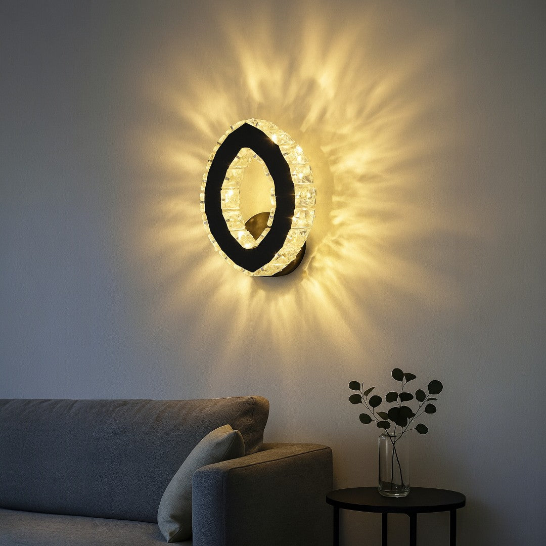 933-1 Led Wal Light, Chrome Finish