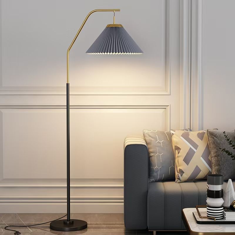 6164'' Floor Lamp, Gold & Grey Finish