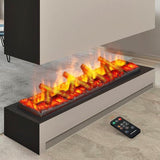 S-305'' Smart Water Vapor Fireplace-Built in Electric Smokless Fire