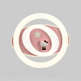 Children's ceiling light fixture with Hello Kitty design on a gray background