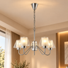 930'' 5 Light Chandelier, Silver Finish