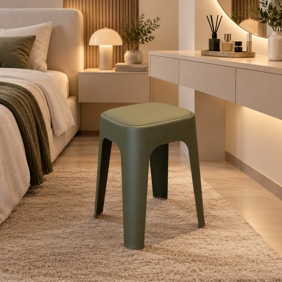 DZ-950 Modern Olive Stool 48*32cm