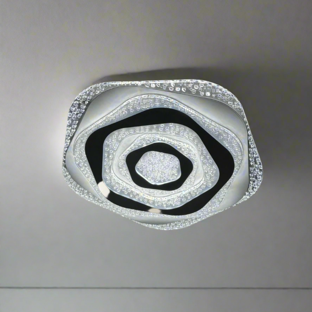 GLX19314'' Led Ceiling Light, Silver finish