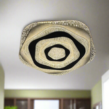 GLX19314'' Led Ceiling Light, Silver finish