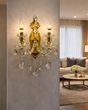 9006/2W' 2 Lights Fixture, Gold Finish - JassourCo.