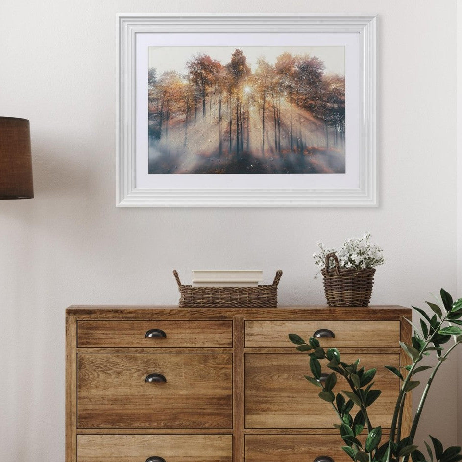 V001360FB48A084BXXX'' jewelled framed Art, Brown Finish (114 × 84 cm) - JassourCo.