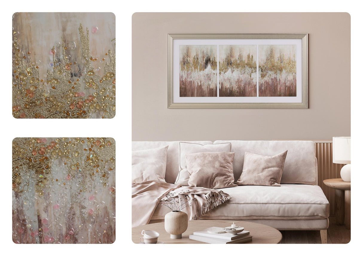 V001367FA2030582XXX'' Jewelled Framed Art (108 × 58 cm)