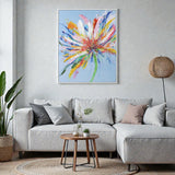 V001438FN1010404XXX''Jewelled Framed Art, blue Finish (40 × 50 cm) - JassourCo.