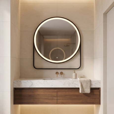 QL-005 Mirror With Shelf, 70x85cm - JassourCo.