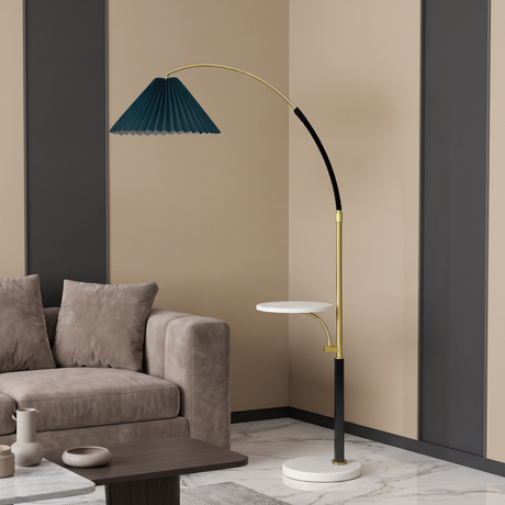 ML6356 Floor Lamp, Green, Gold & Black Finish 153x30cm - JassourCo.